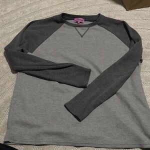 Edikted Gray Long Sleeve Tee